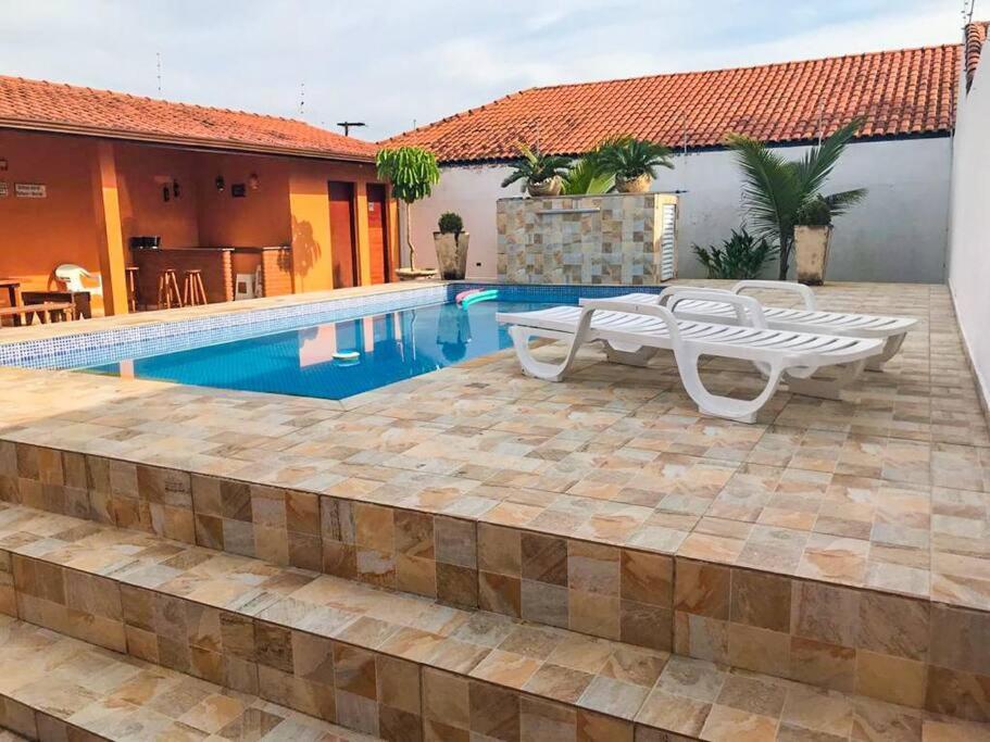 Casa Com Piscina Itanhaem Cibratel II Villa Kültér fotó