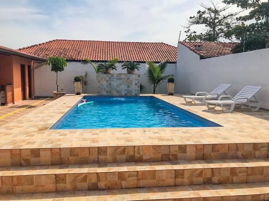 Casa Com Piscina Itanhaem Cibratel II Villa Kültér fotó